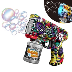Pistola de Burbujas de 15 Agujeros con Luz, Juguete Portátil para Niños, Lanzador de Burbujas Eléctrico de Mano - Product Image 5