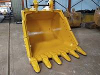 Godet de terrassement robuste pour PC120/CAT312, 0,5 m³, pour l'excavation et la manutention de roches dures, la roche détonnée et les travaux de démolition