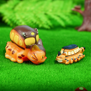 <span class=keywords><strong>Hayao</strong></span> <span class=keywords><strong>Miyazaki</strong></span> Animation's Cute Totoro Car Aquarium Micro Landscape Novedad Regalos New Fish Explosion Decoration - Product Image 2