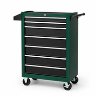 Coffre à outils métallique à 7 tiroirs avec chariot à roulettes et chariot roulant en acier, capacité de charge de 250 kg, directement de l'usine