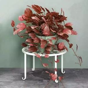 Hanging <b>Basket</b> Iron <b>Plant</b> Holder Round Wall Mounted <b>For</b> Balcony Indoor Use - Product Image 2
