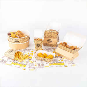 JN Hamburger Boîtes d'emballage pliables jetables Hot Dog Popcorn Poulet Pépite Frites Chip Burger Box - Product Image 4