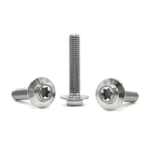 High quality ti only titanium screw torx head flange M2 M3 M6 M8 motorcycle titanium screw