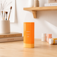 Contenant de déodorant solide et de fond de teint solaire en PP, personnalisable avec logo, OEM, ODM, emballage cosmétique sous marque privée