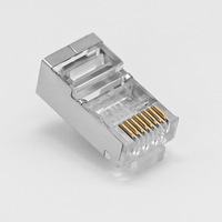 Connecteur réseau GLGW blindé Cat5e RJ45 8 ports 8 cœurs en alliage de cuivre, haute conductivité, fabrication de précision, durable pour