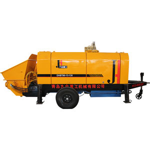 Bomba de Concreto Móvil de 80 Cbm con Motor Diésel, Suministro de Fábrica JIUHE, Bomba de Concreto Portátil con Remolque - Product Image 3