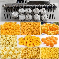 Machine à souffler les céréales, le riz et les granulés en acier inoxydable, extrudeuse d'aliments soufflés en promotion