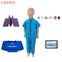 Simulateur médical de RCP pour enfants entièrement fonctionnel, tablette intelligente de 10 pouces, mannequin d'entraînement à la réanimation