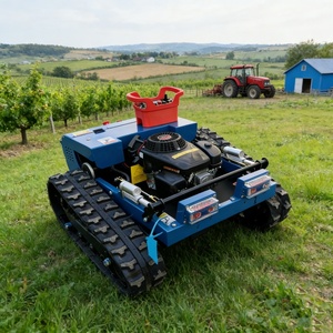 Free Shipping Multifunctional RC Robot <b>Remote</b> <b>Control</b> Lawnmower All Terrain Farm and Lawn Trimming <b>Mower</b> - Product Image 1