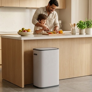 <span class=keywords><strong>Poubelle</strong></span> intelligente automatique rectangulaire de cuisine domestique de 55 L, <span class=keywords><strong>poubelle</strong></span> électrique, capteur intelligent, <span class=keywords><strong>poubelle</strong></span> à déchets - Product Image 1