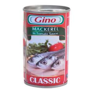 <span class=keywords><strong>Gino</strong></span>-caballa enlatada en salsa de tomate, 155gX50tins, marca - Product Image 1