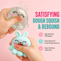 Jouet Lapin Coloré en Peluche, Figurine Animale, Cadeau Original, Jouet Sensoriel Doux au Toucher pour Enfants, Décoration de Chambre et de Bureau, Fourniture de Détail