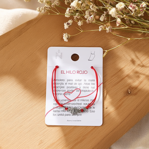 Cavigliera in Acciaio Inossidabile Zi Snake con Filo Rosso Portafortuna, Gioielli Raffinati per Cerimonie Religiose Femminili - Product Image 3