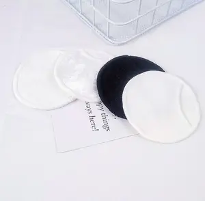 3 Layers finger pocket style Bamboo Makeup Remover Pads Washable Rounds Clean Facial Cotton Reusable Makeup Tools
