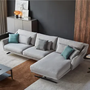 Bộ Sofa Cỡ Lớn Cỡ Lớn Bằng Vải Hình Chữ U