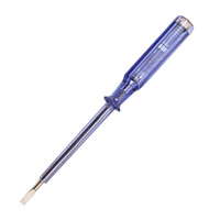 Testeur de tension 80-500V 185mm en acier 40Cr, tournevis plat avec logo personnalisé pour fourniture d'outils électriques OEM