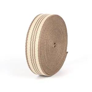 Suministro directo de algodón rollo rojo 3-6cm de ancho bolso correa de hombro cinturón tejido a rayas de algodón para cinta de algodón mochila bolso cinturón