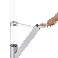 Poêle à granulés d'extérieur autoportant en acier inoxydable 304 avec tube de verre pour vision de flamme, coupe-vent et alimentation par gravité, vente en gros