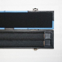 Étui de queue de billard et de billard 3/4 pièces moderne personnalisé en cuir PU et en bois avec motif de patch et logo personnalisé