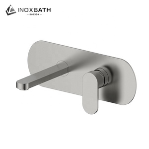 Duvara monte paslanmaz çelik 304 banyo mikser soğuk ve sıcak su dokunun havza musluk - Product Image 5