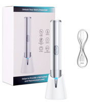 Stylo de massage oculaire chauffant portable, appareil de massage des yeux chaud, instrument de soin des yeux pour l'application d'essence faciale