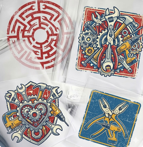 Vinilos Termoadhesivos de Alta Elasticidad con Diseños de Dibujos Animados, Duraderos, Sin Grietas, para Ropa, Sudaderas, Gorras, MOQ Bajo - Product Image 1