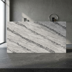 Ama-zon White Double Charge Vitrified Porcelain Tiles Modern Marble Look for Residential Commercial Floors - Product Image 4