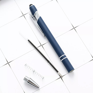 Werbe-Metall-Kugelschreiber mit Logoaufdruck, Marken-Stylus und Textmarker - Product Image 2