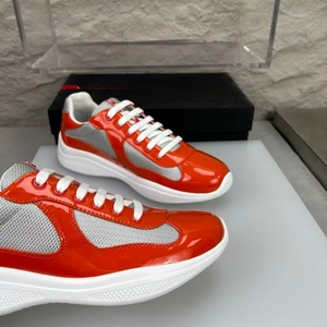 Chaussures de course en daim de haute qualité au design luxueux Orange PADDS Haute couture Légères - Product Image 6