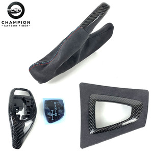 สำหรับ BMW F30 F31 F32 F33 F34 F80 F82 คอนโซลกลางหุ้มหนังกลับคาร์บอนไฟเบอร์ แผงเปลี่ยนเกียร์ มือจับเบรกมือ อุปกรณ์ตกแต่งภายในรถยนต์ - Product Image 4