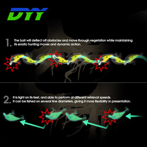 नॉबी ट्राउट चुंबक वर्ग बाट बीच मध्य-गहराई बेस क्रैंकबाट - Product Image 4