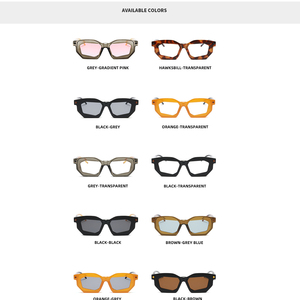 Gafas <span class=keywords><strong>de</strong></span> sol retro <span class=keywords><strong>modernas</strong></span> unisex nueva tendencia <span class=keywords><strong>de</strong></span> moda con <span class=keywords><strong>lentes</strong></span> transparentes estilo <span class=keywords><strong>de</strong></span> logotipo personalizado en marco negro y azul <span class=keywords><strong>para</strong></span> hombres y mujeres - Product Image 5