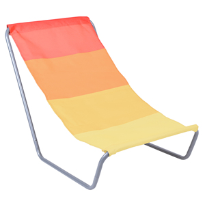 Chaise longue de <span class=keywords><strong>plage</strong></span> pliable en polyester 600D avec cadre en acier, chaise inclinable pliable pour jardin - Product Image 3