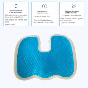 Hot Sale Gel Enhanced Sitzkissen Rutsch festes ortho pä disches Gel Memory Foam Steißbein kissen Wasserdichtes Sitzkissen - Product Image 4