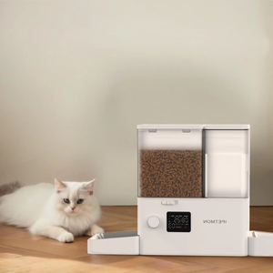 CITICITY - Comederos y Bebederos Automáticos Portátiles 2 en 1 de Acero Inoxidable y Plástico para Mascotas, de Alta Calidad, para Uso en Interiores - Product Image 3