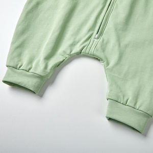 ผ้าฝ้าย2pk เด็กวัยหัดเดินนอนกระสอบแขนกุดซิปทารกนอนกระสอบด้วยเท้า - Product Image 4