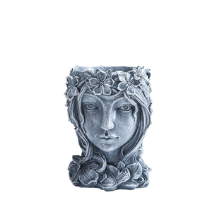 Statue de déesse créative en résine, pot de fleurs décoratif de grand diamètre, pour patio, pelouse, jardin, cour - Product Image 1