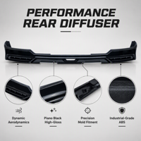 Diffuseur arrière sportif GOFY pour Trumpchi S7 GAC S7, en matériau PP thermoformé, spoiler de pare-chocs arrière, kit de modification de carrosserie