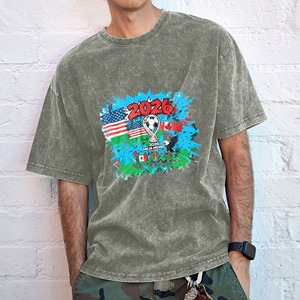 T-shirt Homme Coupe du Monde 2026 États-Unis Canada Mexique – Motif Football Vintage Style Urbain Décontracté Quotidien Manches Courtes – En Stock aux États-Unis - Product Image 4