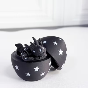 Figurines Dragon Black Star Dragon Egg avec mini jouets dragon, objets de collection fantastiques pour enfants de 7 à 12 ans - Product Image 2