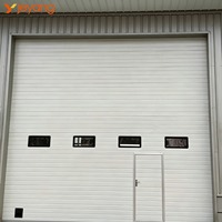 Portes sectionnelles automatiques pour la logistique industrielle, portes à levage vertical en acier, portes industrielles pour piétons