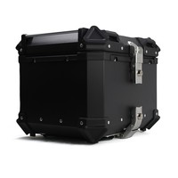 Coffre de Moto Arrière et Latéraux Étanche en Alliage d'Aluminium, Top Case Moteur pour YAMAHA KAWASAKI SUZUKI HONDA UNIVERSEL