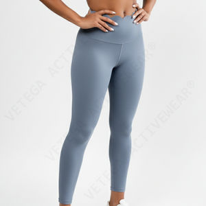 Leggings en nylon sans couture à taille haute pour femme Vetega Activewear Nube, couleur unie |   Vêtements de yoga haut de gamme, compressifs et respirants - Product Image 2