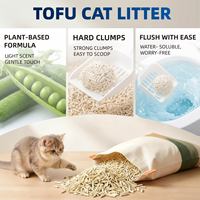 Lettiera per Gatti al Tofu a Rapido Assorbimento - Agglomerante, Smaltibile nel WC, Facile da Pulire, 5L, Direttamente dalla Fabbrica