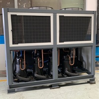 Refroidisseur d'eau industriel à air 5HP-500 tonnes, conception portable, pompe à moteur AC, systèmes plastique/alimentaire/CA, Aidea Hermetic Scroll