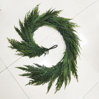 Guirlande de Noël artificielle en pin de Norfolk de 2 m, toucher réel, pour cheminée, manteau de cheminée, escalier, décoration intérieure et extérieure, vente en gros