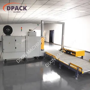 Online Pallet Strapper Automatic Strapping Machine Side Seal Horizontal PET/PP Belt Pallet Strapping With Top Press Head