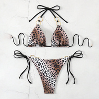 Yayun 2024 nouveau classique luxe léopard métallique sexy femmes matures bikini deux pièces maillot de bain