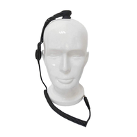 Mikrofon Tulang Konduksi Tulang dengan Kabel untuk Helm Anti Ledakan Tanpa Getaran PTT Headset Walkie Talkie untuk Pemadam Kebakaran