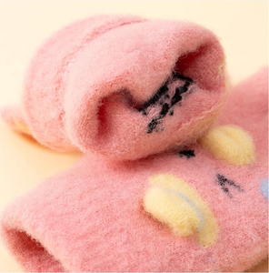 Guantes de punto para niños, cálidos para otoño/invierno, con diseño de patito de dibujos animados, para esquí, pesca, juegos al aire libre y uso diario, con <span class=keywords><strong>cinco</strong></span> dedos y compatibles con pantallas táctiles. - Product Image 6